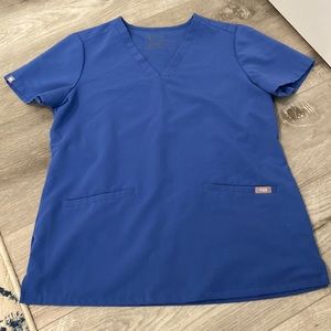 Figs blue scrub top size small